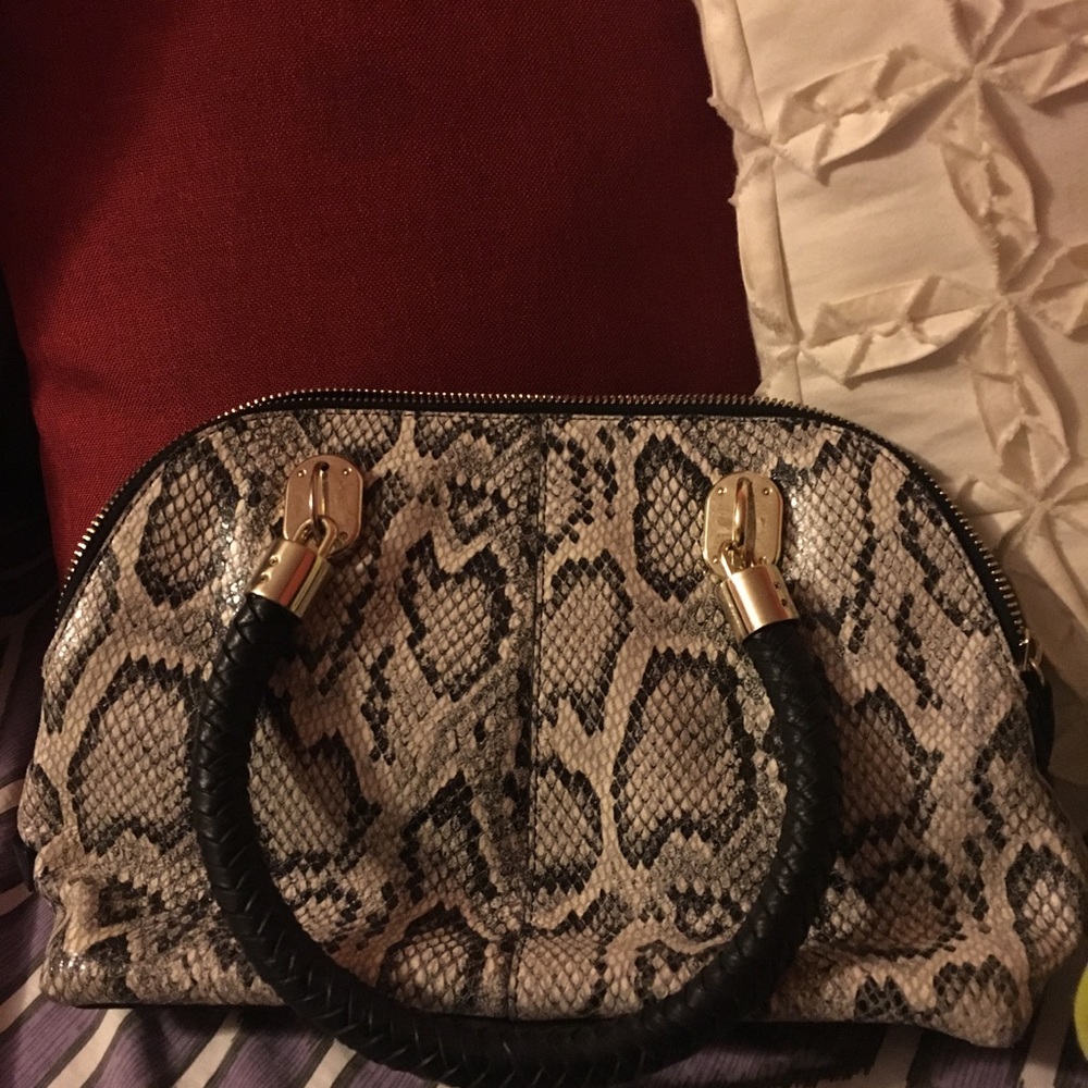 Cole Haan Snakeskin Satchel